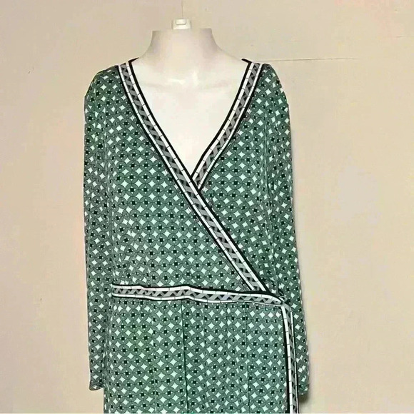 Max Studio Green Blue Geometric Dress - Picture 5 of 11